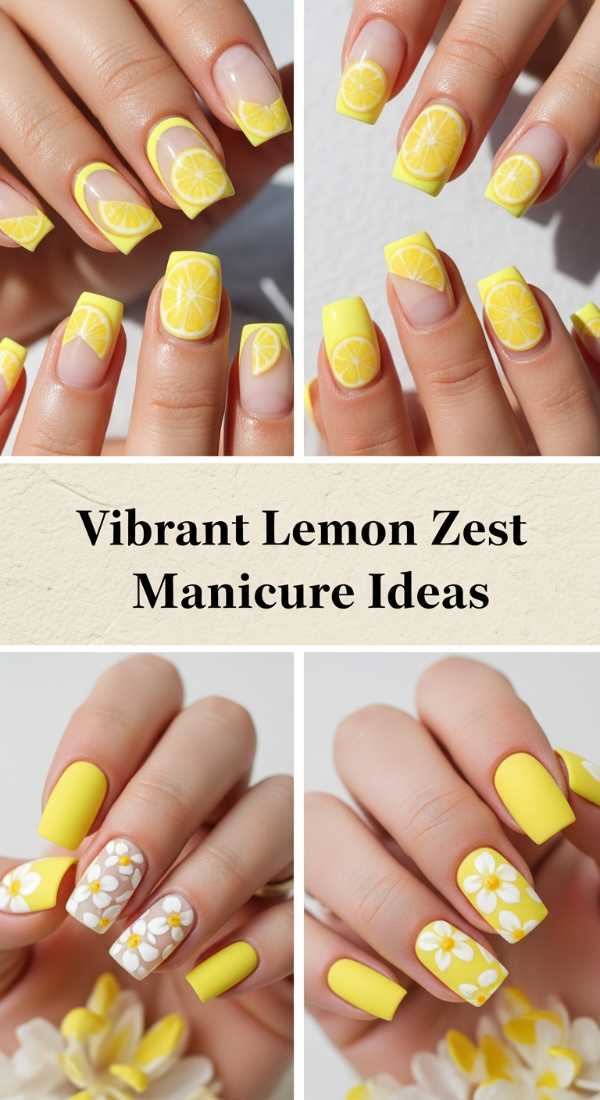Vibrant Lemon Zest Manicure Ideas 69e5f3f7c2822
