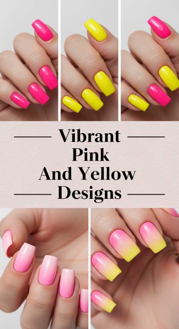 Vibrant Pink And Yellow Designs 69ee591ee86e7