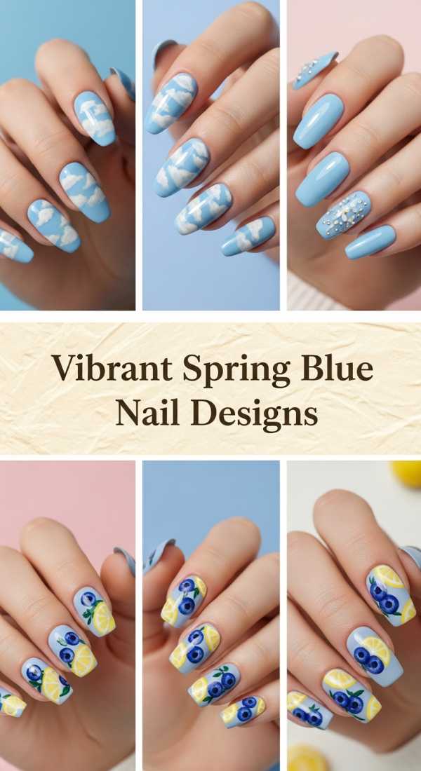 Vibrant Spring Blue Nail Designs 69f32d46ce972