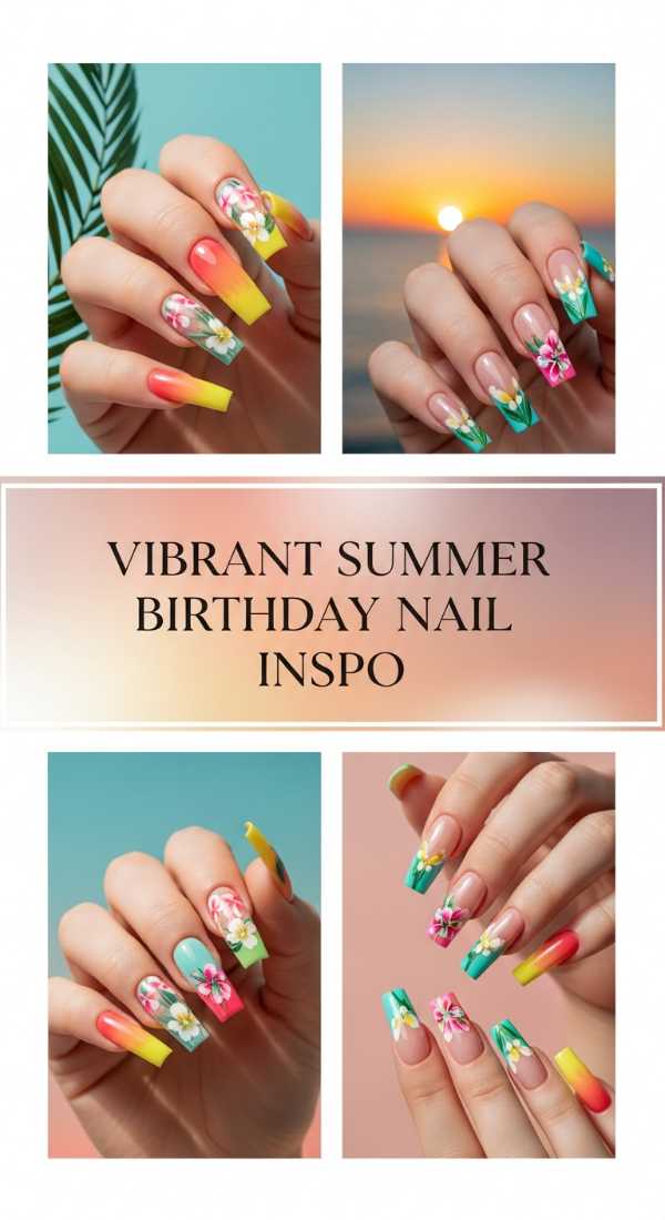 Vibrant Summer Birthday Nail Inspo 69e757b5119fb