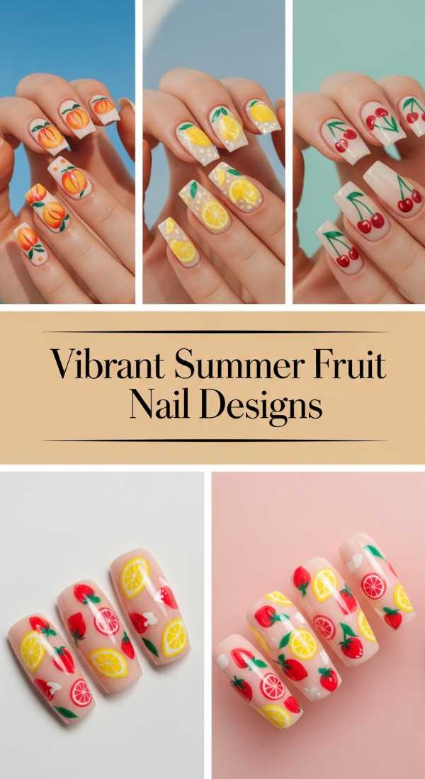 Vibrant Summer Fruit Nail Designs 69ecf88cb10c0
