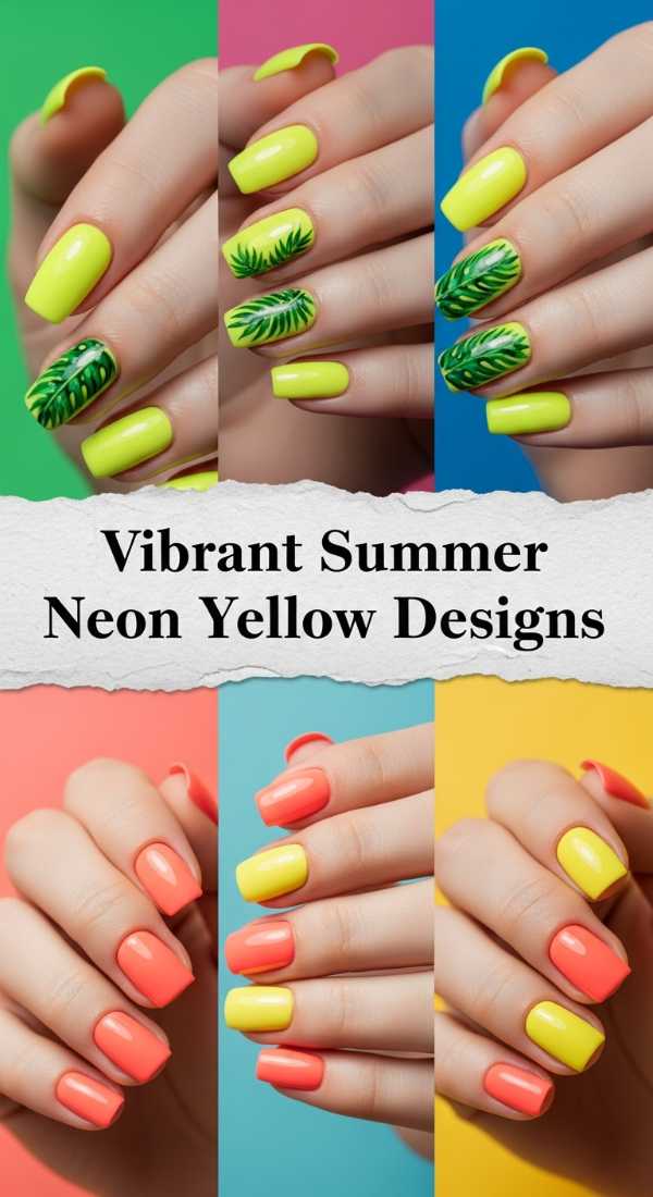 Vibrant Summer Neon Yellow Designs 69f0ca3371d7e
