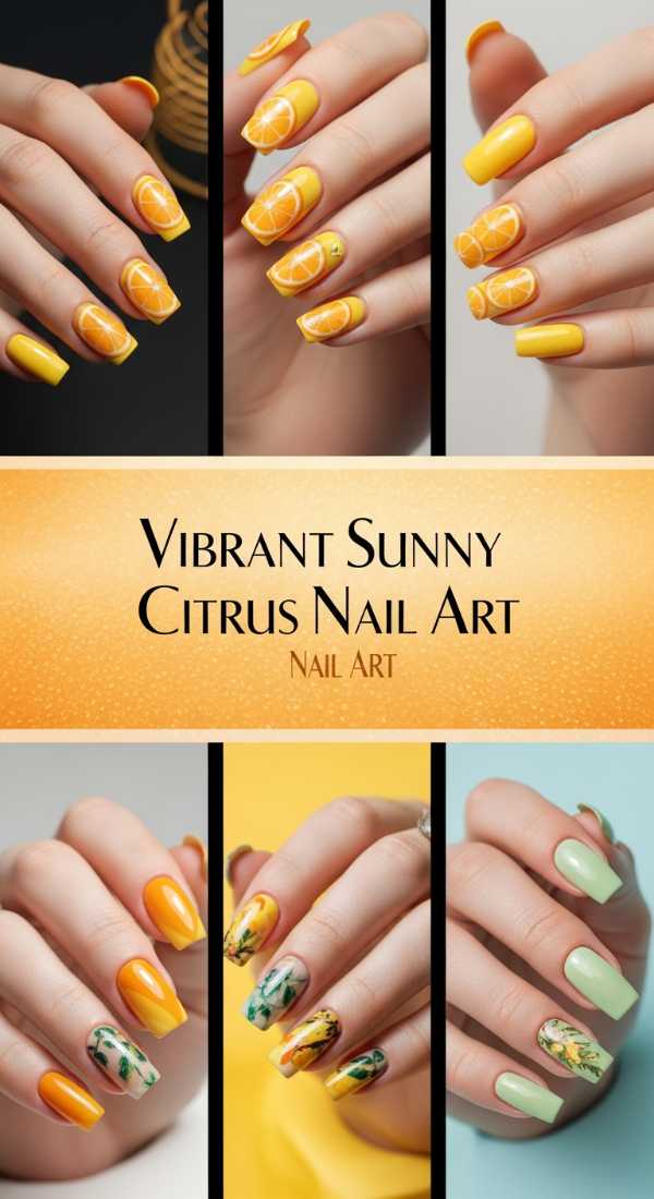 Spring Mani Magic: The Dreamiest Nail Aesthetics to Try This Season Vibrant Sunny Citrus Nail Art 69df3acc6def8