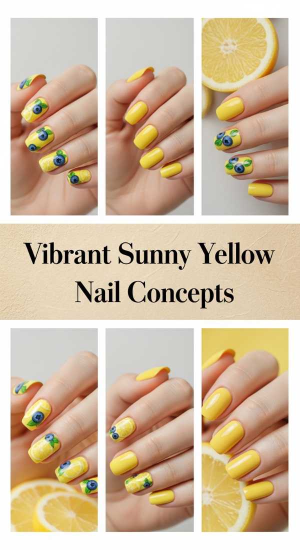 Vibrant Sunny Yellow Nail Concepts 69f2495b4d51d