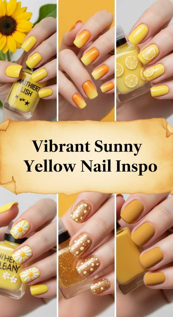 Vibrant Sunny Yellow Nail Inspo 69e757b3b9006