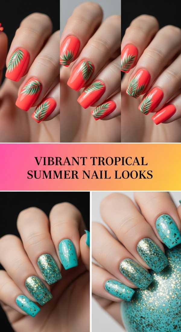 Vibrant Tropical Summer Nail Looks 69ecf893d76f7