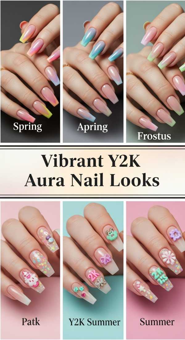 Vibrant Y2k Aura Nail Looks 69ef3c5ed5345