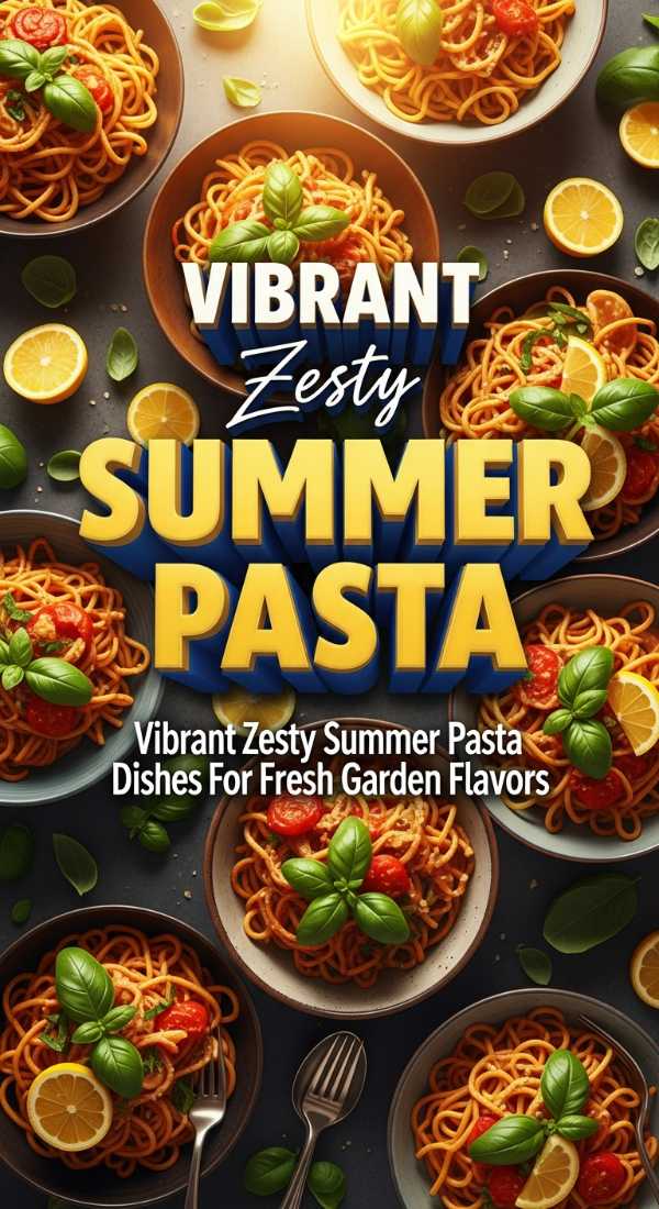 Vibrant Zesty Summer Pasta Dishes For Fresh Garden Flavors 69eca546b7b1e