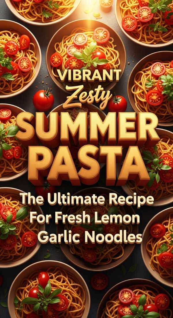 Vibrant Zesty Summer Pasta The Ultimate Recipe For Fresh Lemon Garlic Noodles 69edb8f7249ec