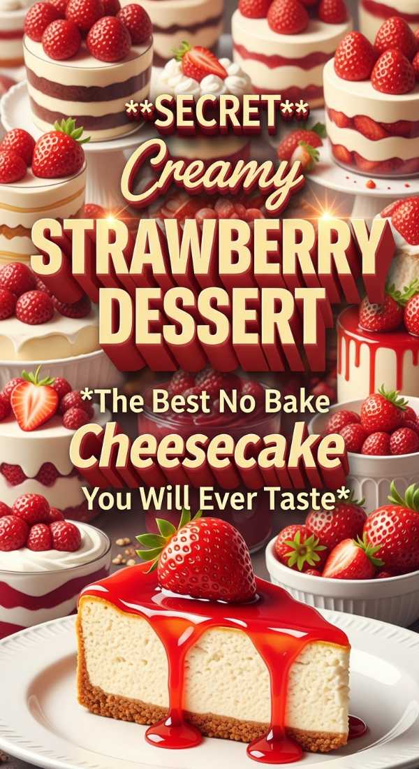 Viral No Bake Strawberry Cheesecake Recipe 69dfd958183dc