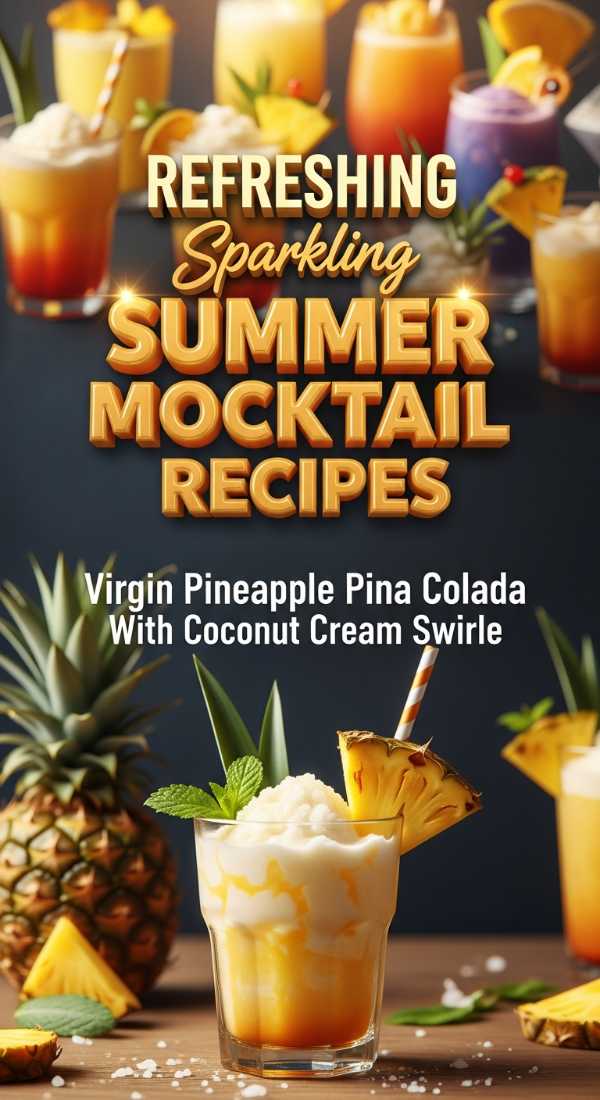 Virgin Pineapple Pina Colada With Coconut Cream Swirl 69ef0142e106e