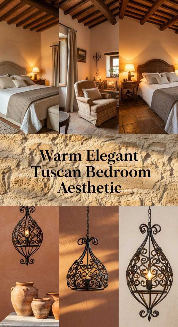 Warm Elegant Tuscan Bedroom Aesthetic 69ea60c255059