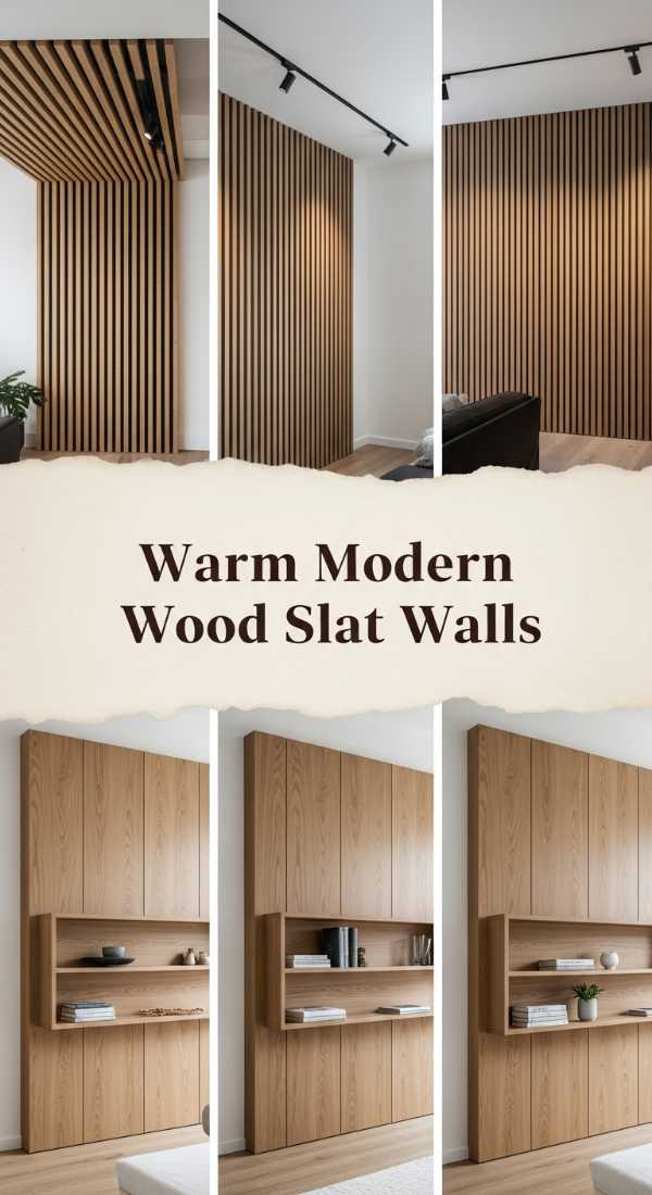 Warm Modern Wood Slat Walls 69df43ce728a8