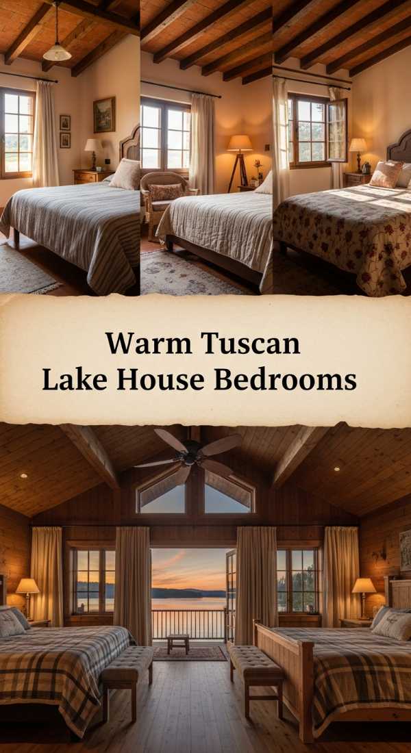 Warm Tuscan Lake House Bedrooms 69ea60a0f23ea