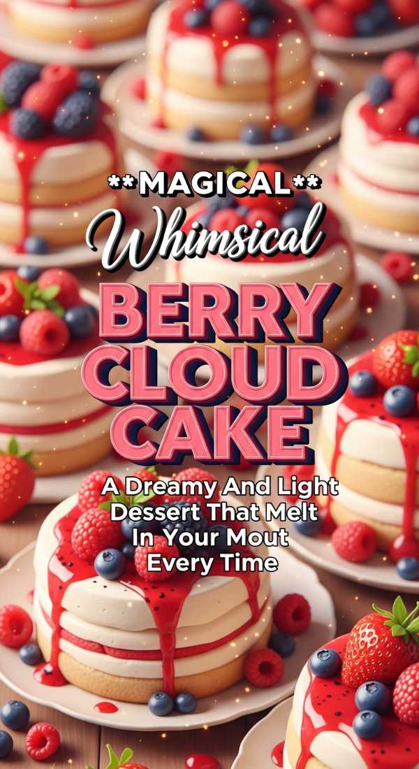 Whimsical Berry Cloud Dessert