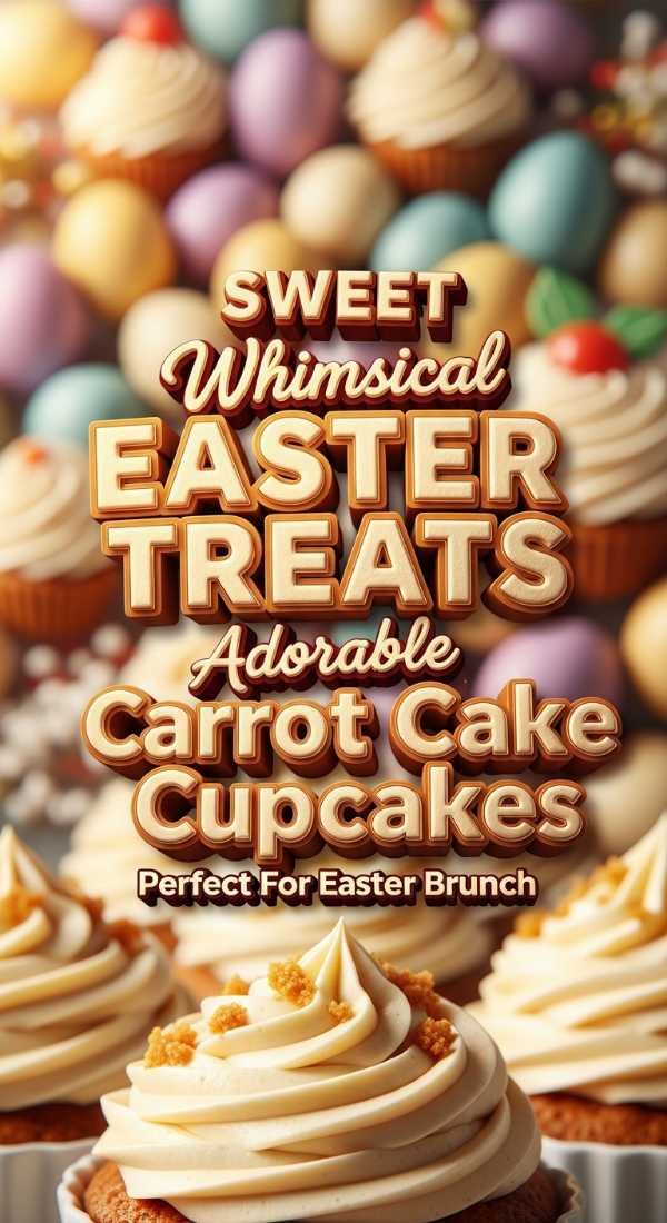 Whimsical Easter Carrot Cake Cupcakes With Cream Cheese Frosting 69e9b9c77e56e