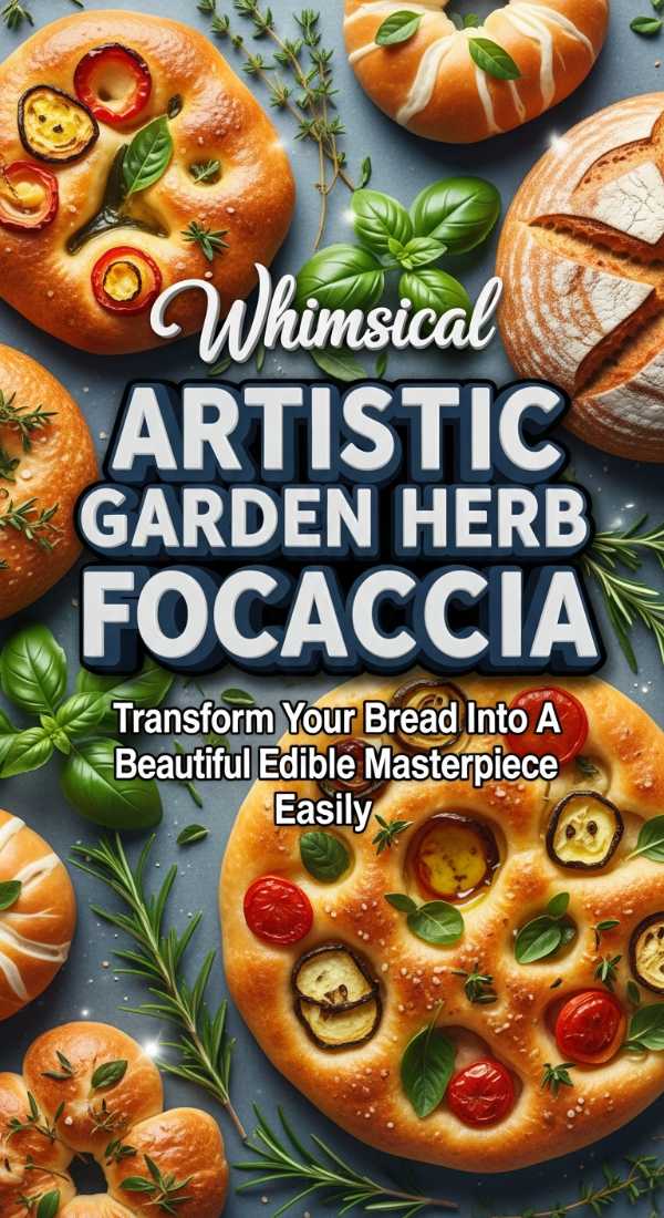 Whimsical Garden Herb Focaccia