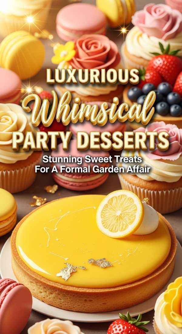 Whimsical Garden Party Dessert Table