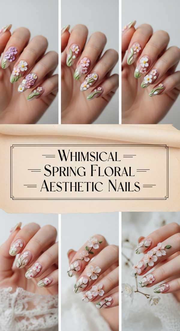 Whimsical Spring Floral Aesthetic Nails 69e2730c4501c