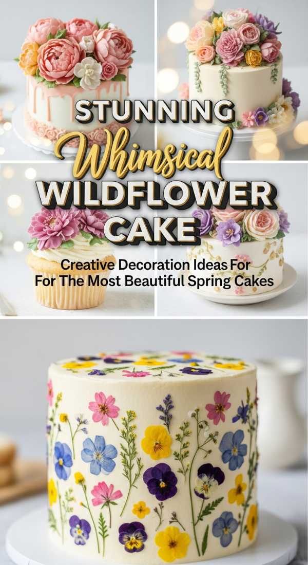 Whimsical Wildflower Cake Decorating Inspiration
