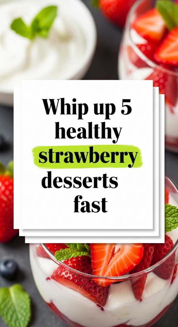 Whip Up 5 Healthy Strawberry Desserts Fast 69f05ac02e0d0