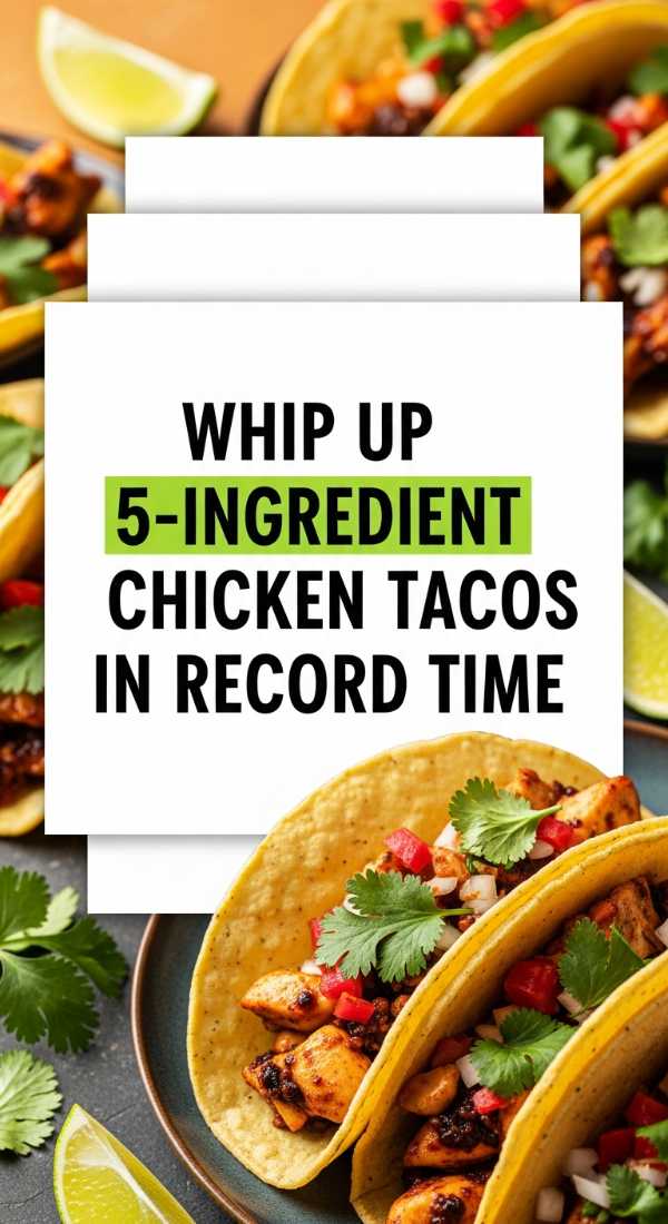 Whip Up 5 Ingredient Chicken Tacos In Record Time 69e9b55de46a5