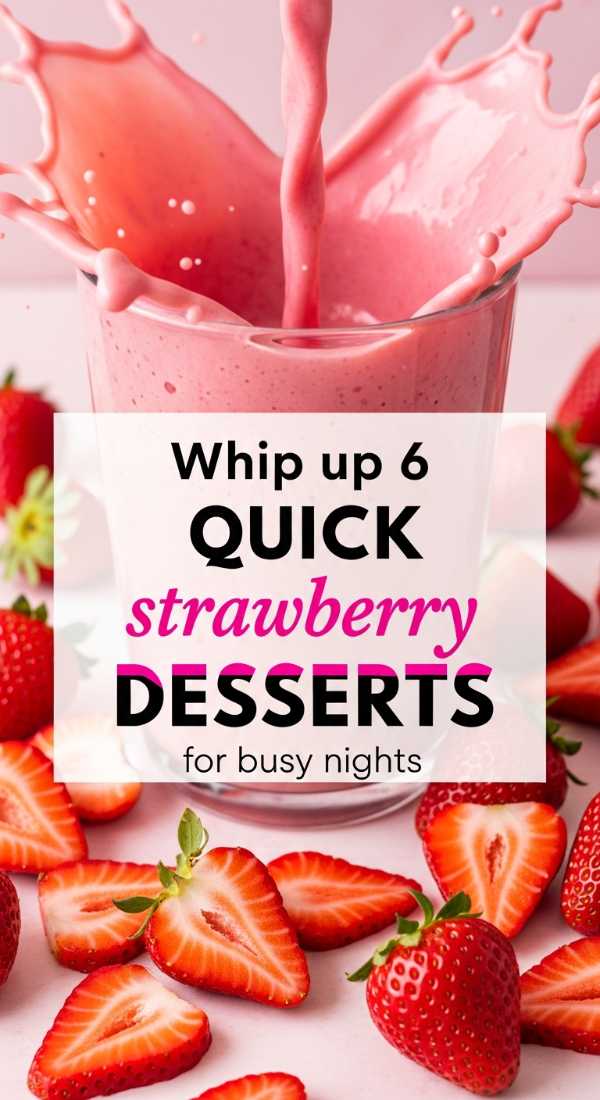 Whip Up 6 Quick Strawberry Desserts For Busy Nights 69e46e4648113