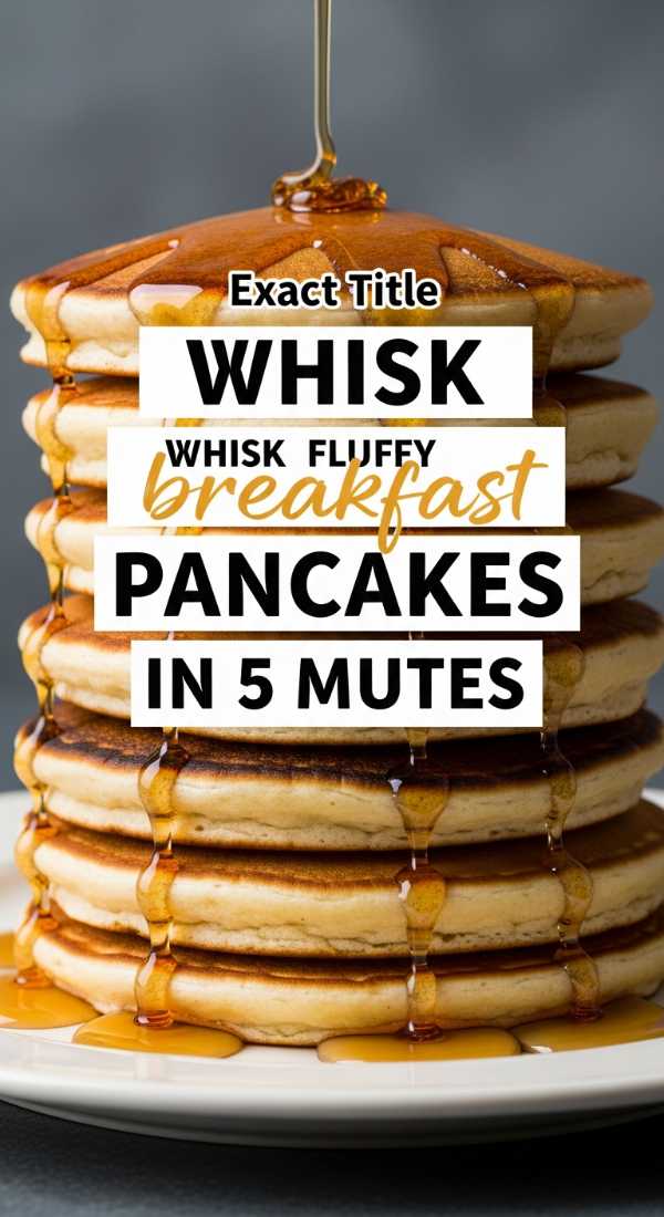 Whisk Fluffy Breakfast Pancakes In 5 Minutes 69e21f0b33977