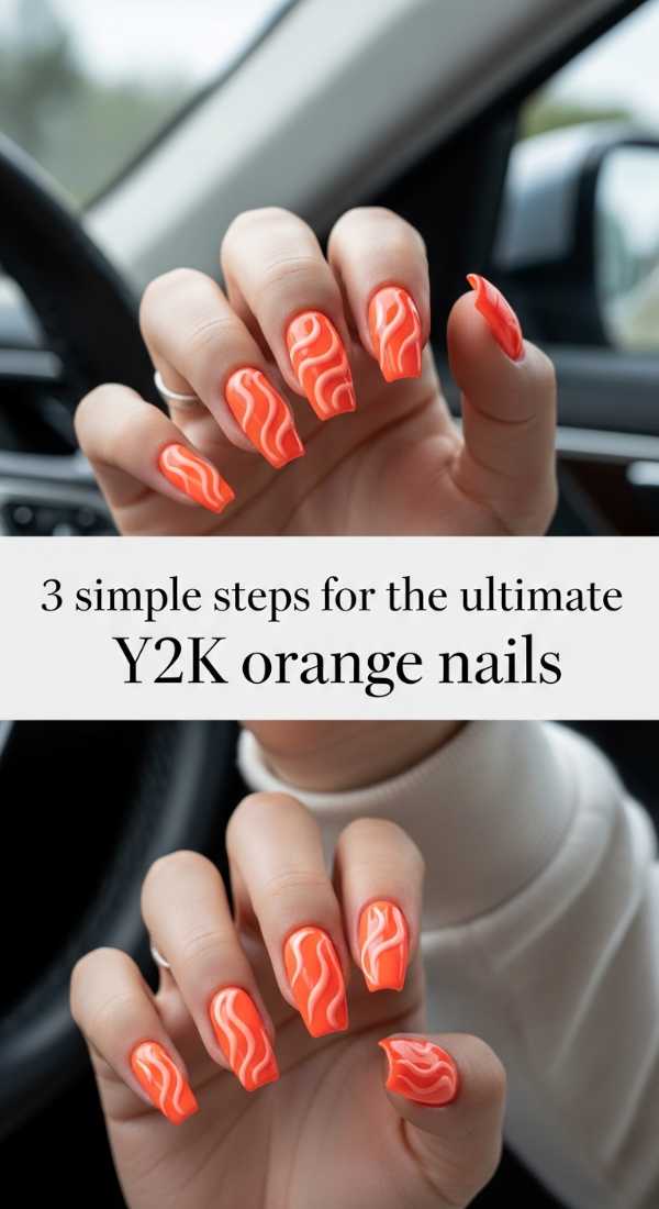 Y2k Bright Orange Coffin Nails 69e31ee5cc3dd