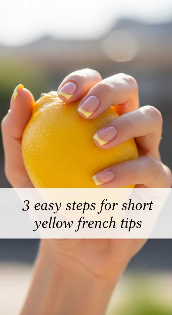 Yellow French Tip A Modern Classic 69e31ef0bb316