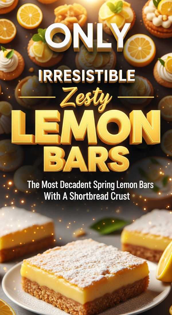 Zesty And Decadent Spring Lemon Bars Recipe 69f20ac082b94