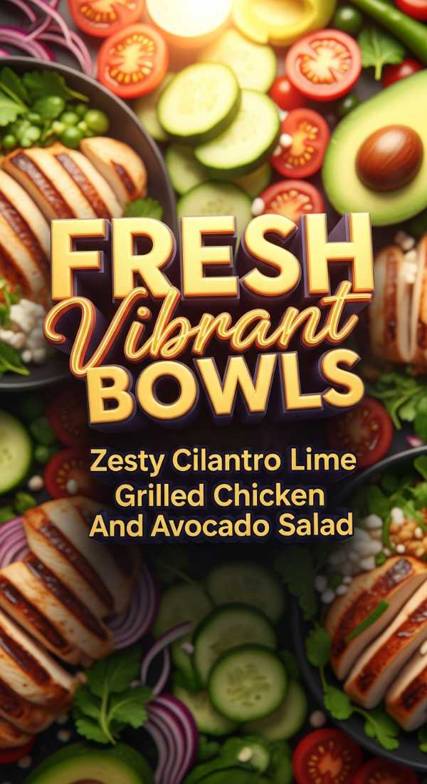 Zesty Cilantro Lime Grilled Chicken Salad Bowls 69ec94fbc9494