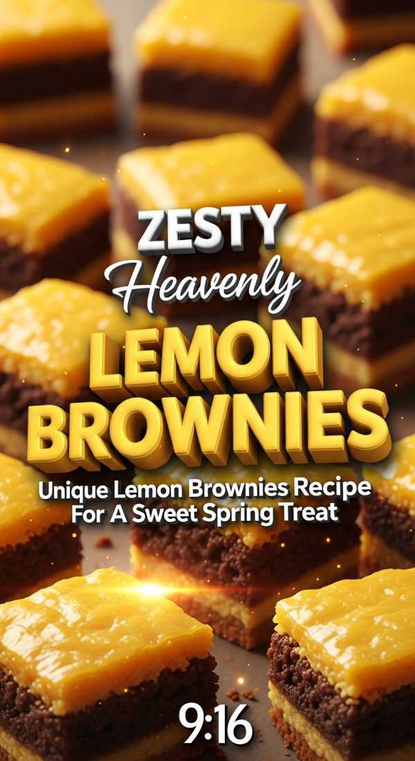 Zesty Lemon Brownies Recipe