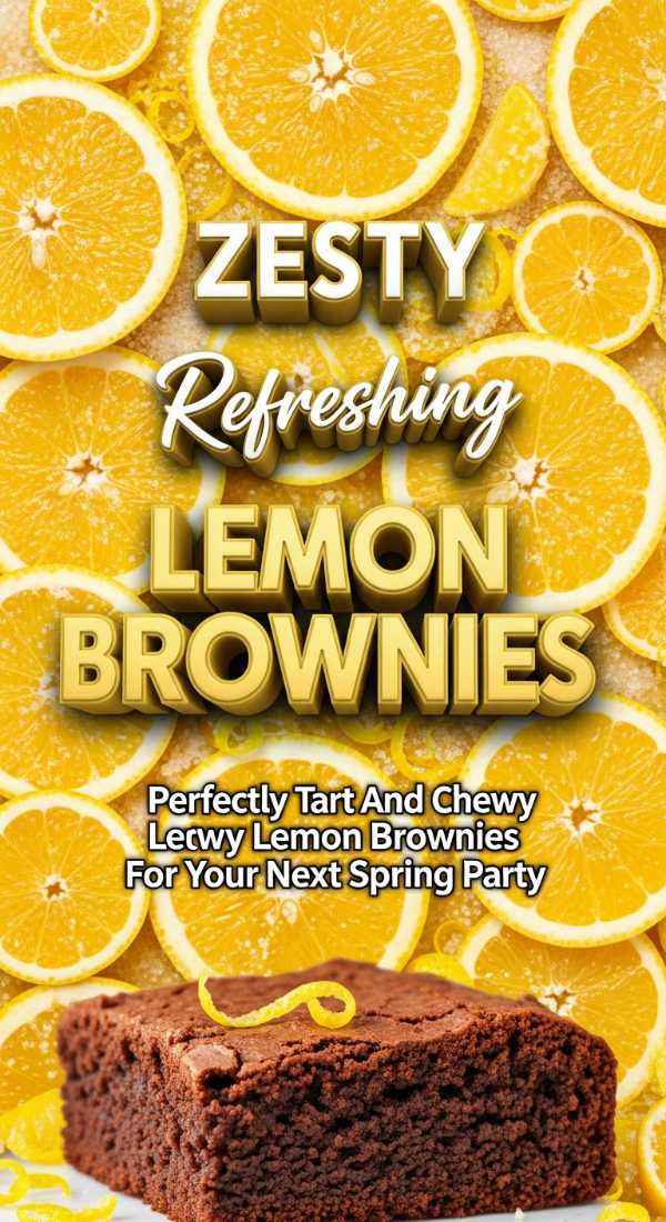 Zesty Lemon Brownies Recipe Idea