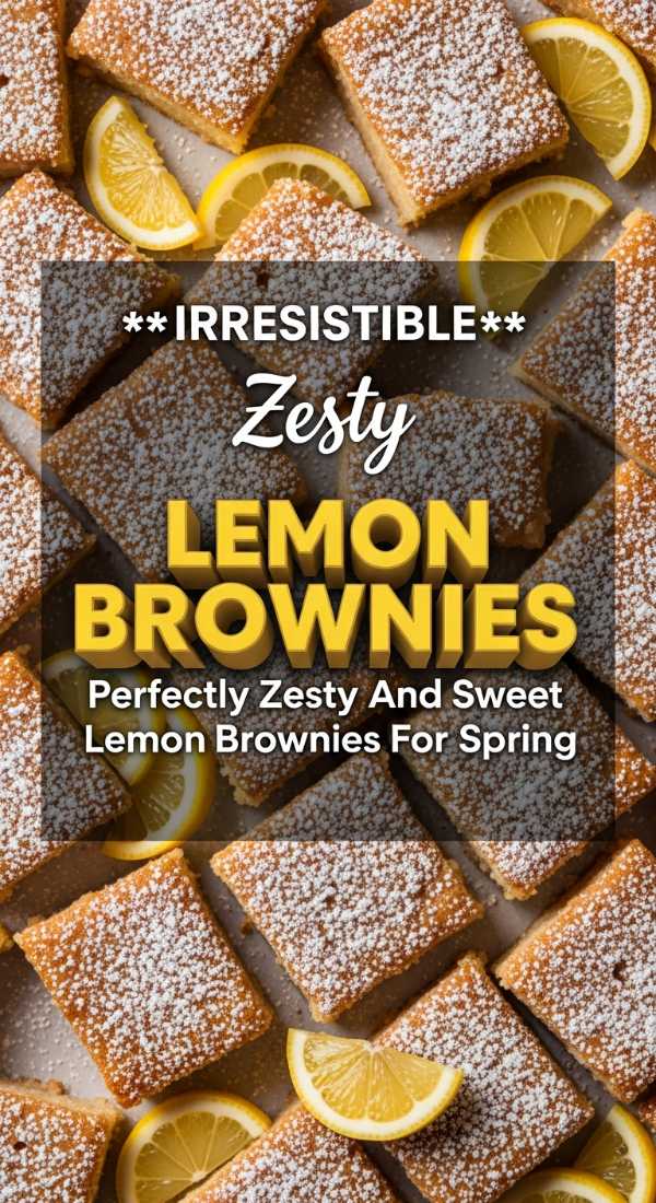 Zesty Lemon Brownies Spring Baking 69f20c30f2baf