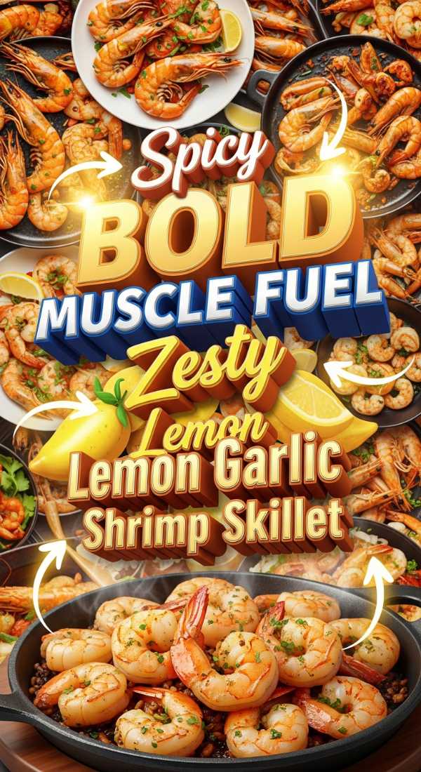 Zesty Lemon Garlic Shrimp Skillet Muscle Fuel 69e35f9e8c924