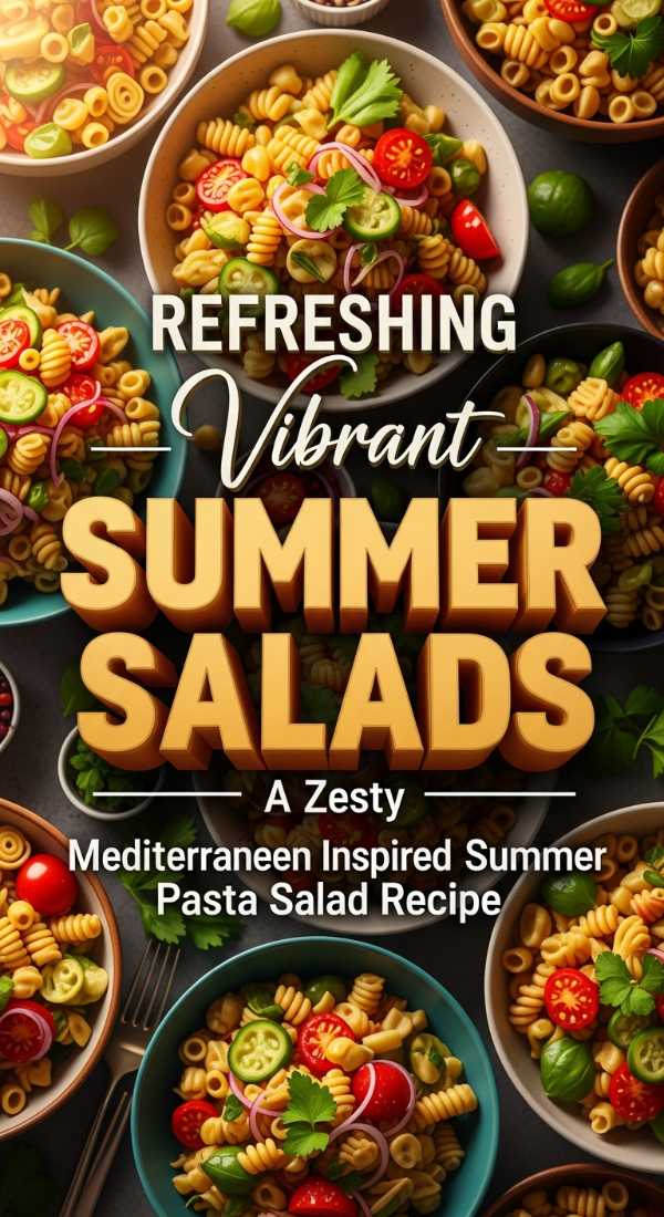 Zesty Mediterranean Summer Pasta Salad Recipe 69f1de725bb2c