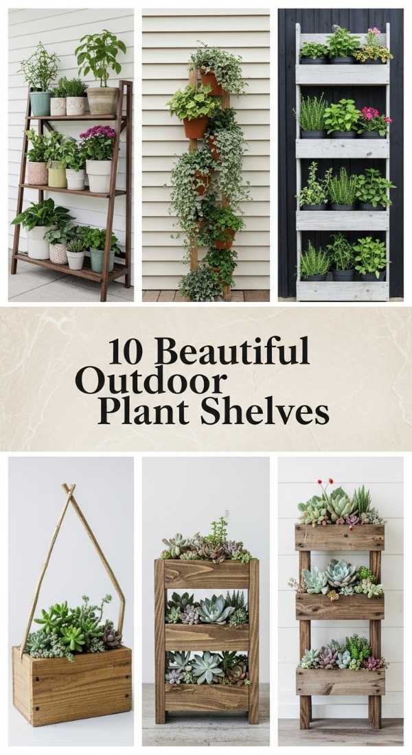 10 Beautiful Outdoor Plant Shelves 6a04caa32ef0a