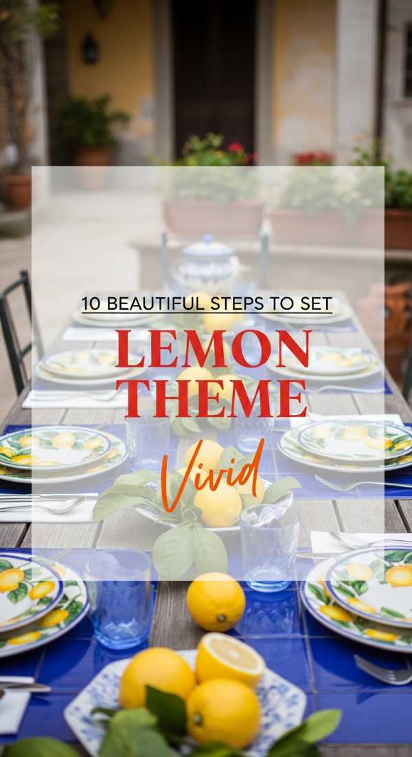 10 Beautiful Steps To Set Lemon Theme Tables 69f721f4025ec