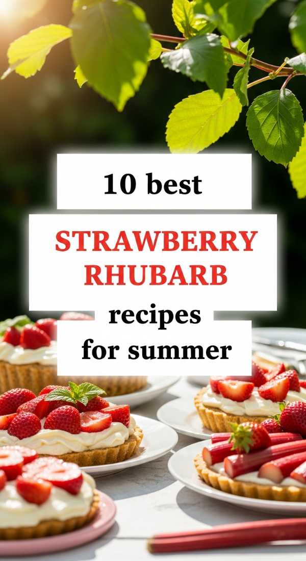 Tart, Sweet, and Totally Addictive: The Best Rhubarb Desserts Ever 10 Best Strawberry Rhubarb Recipes For Summer 69fd8a9643758