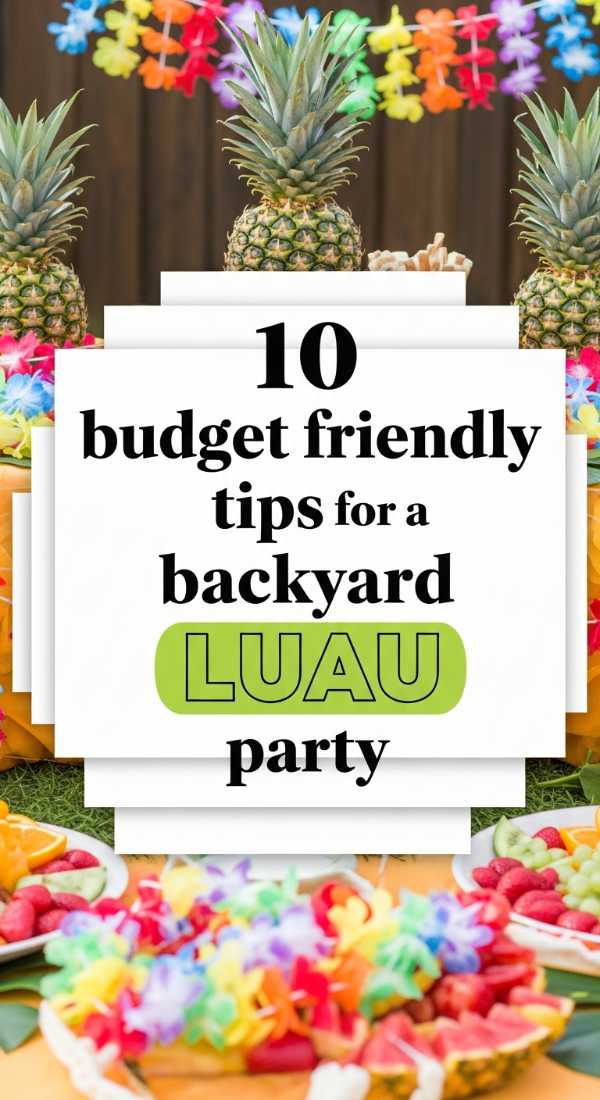 10 Budget Friendly Tips For A Backyard Luau Party 69fc2d70d4c83