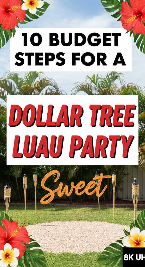 10 Budget Steps For A Dollar Tree Luau Party 69f478f27bf01
