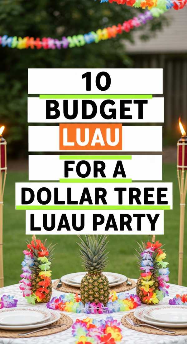 10 Budget Tips For A Dollar Tree Luau Party 69fb141392cf9