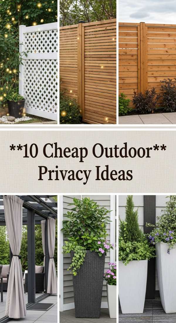 10 Cheap Outdoor Privacy Ideas 6a04c9654d7bd