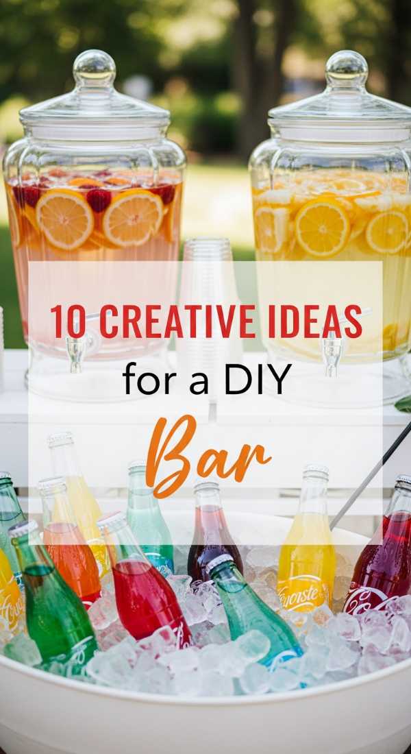 10 Creative Ideas For A Diy Drink Bar 69fc26864b581