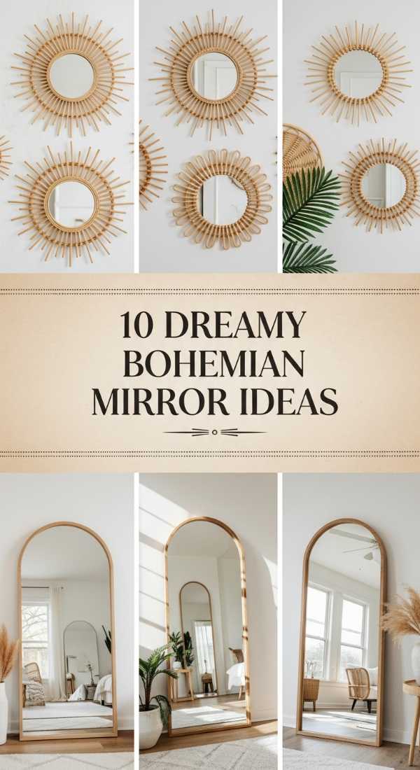 Elevated Wanderlust: How to Master Modern Luxury Bohemian Style 10 Dreamy Bohemian Mirror Ideas 6a0ea33d53491