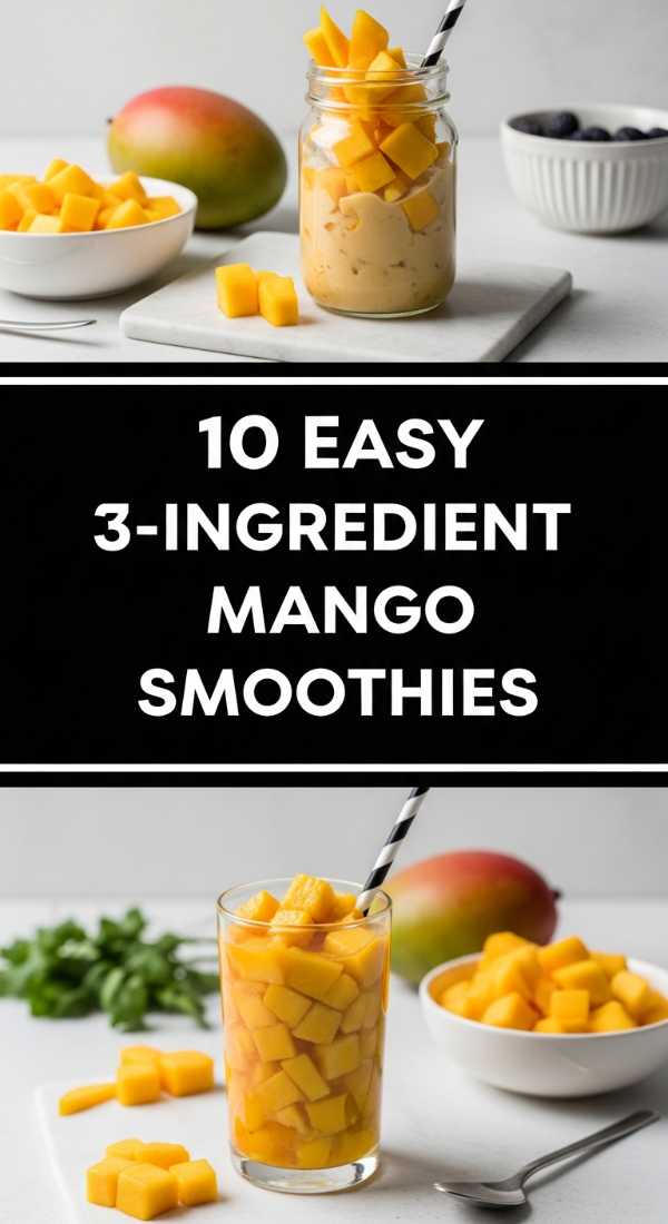 10 Easy 3 Ingredient Mango Smoothies Step By Step Guide 69f451e36931e