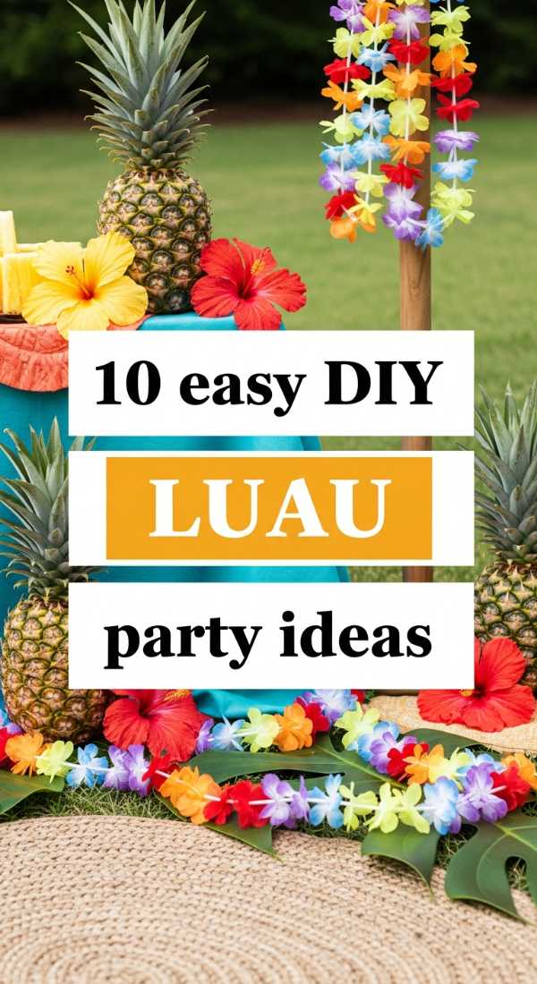 10 Easy Diy Luau Party Ideas 6a0def096f56d