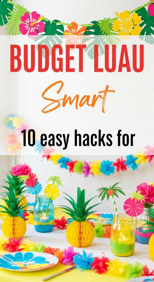 10 Easy Hacks For Dollar Tree Luau Party Ideas 6a057bc3877e8