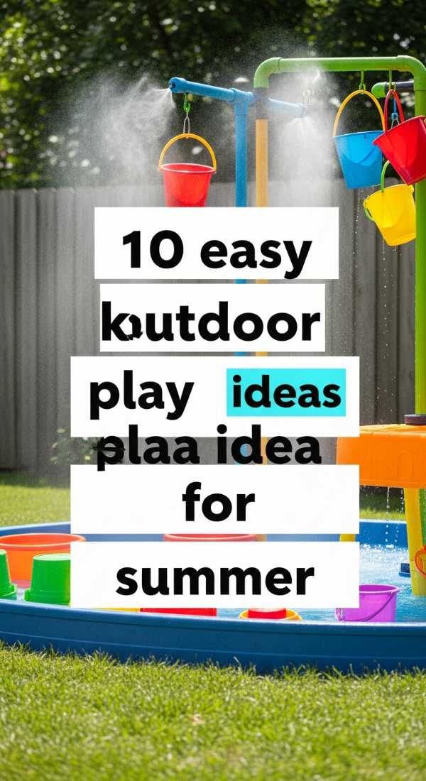 10 Easy Kids Outdoor Play Area Ideas For Summer 69f621c2ce712
